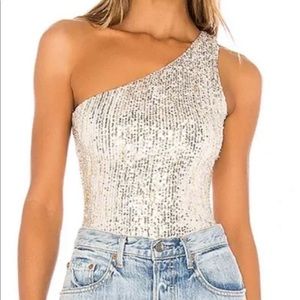 Superdown Sequin Bodysuit